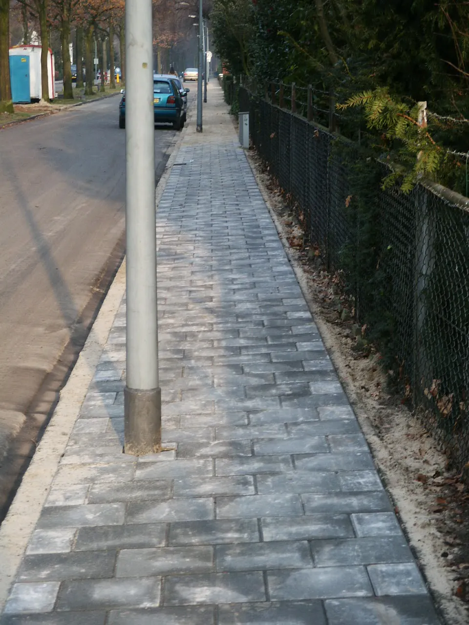 Bedrijfswagens op locatie