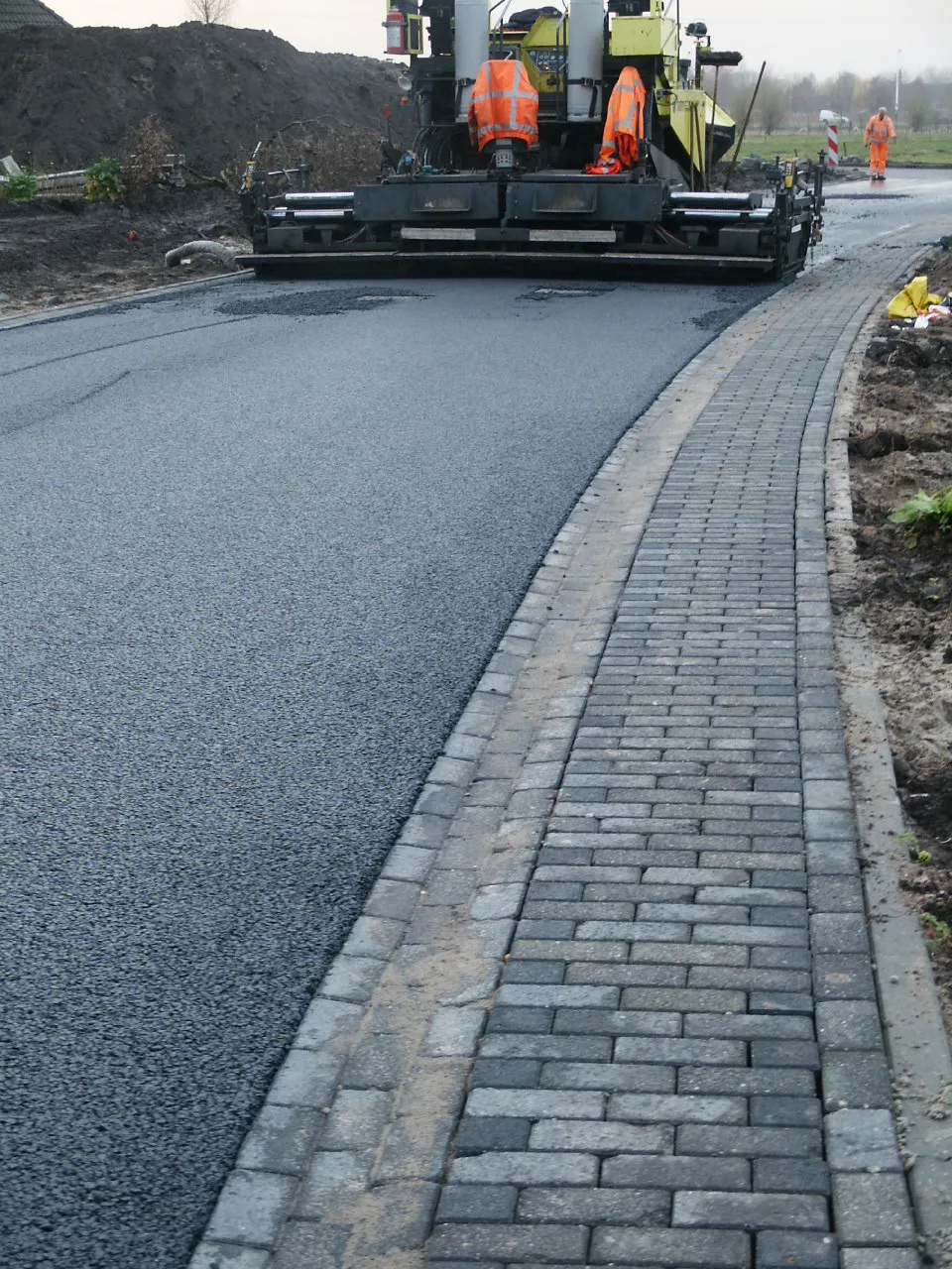 Operator bij graafmachine