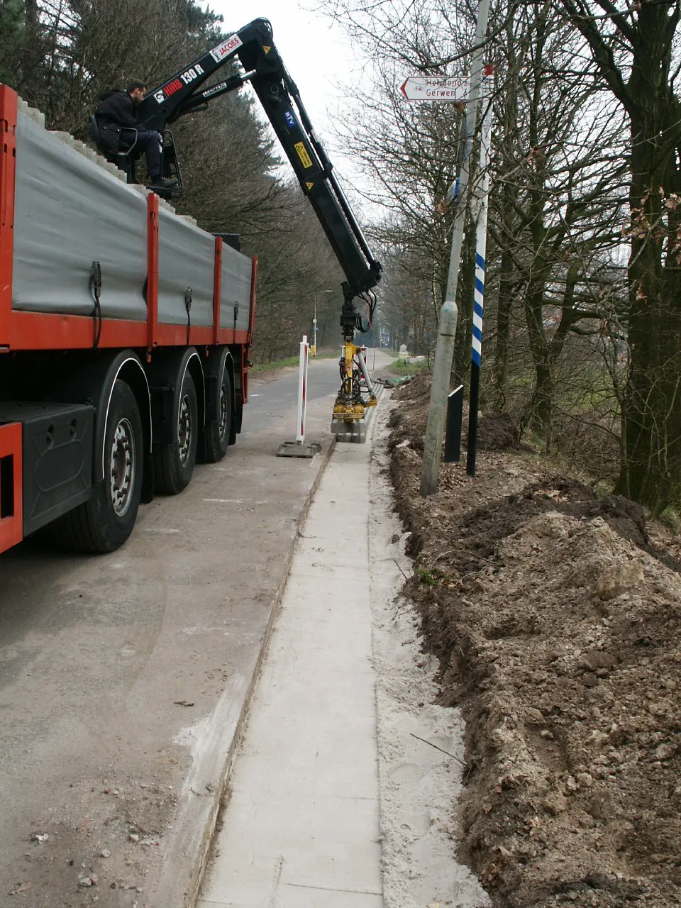 Machine operator aan het werk