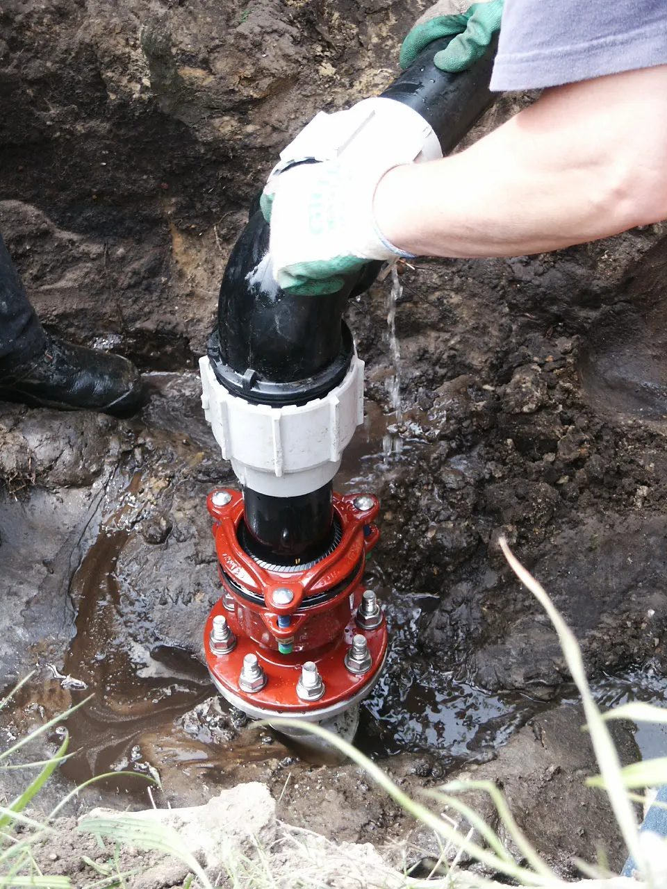 Werkzaamheden op terrein