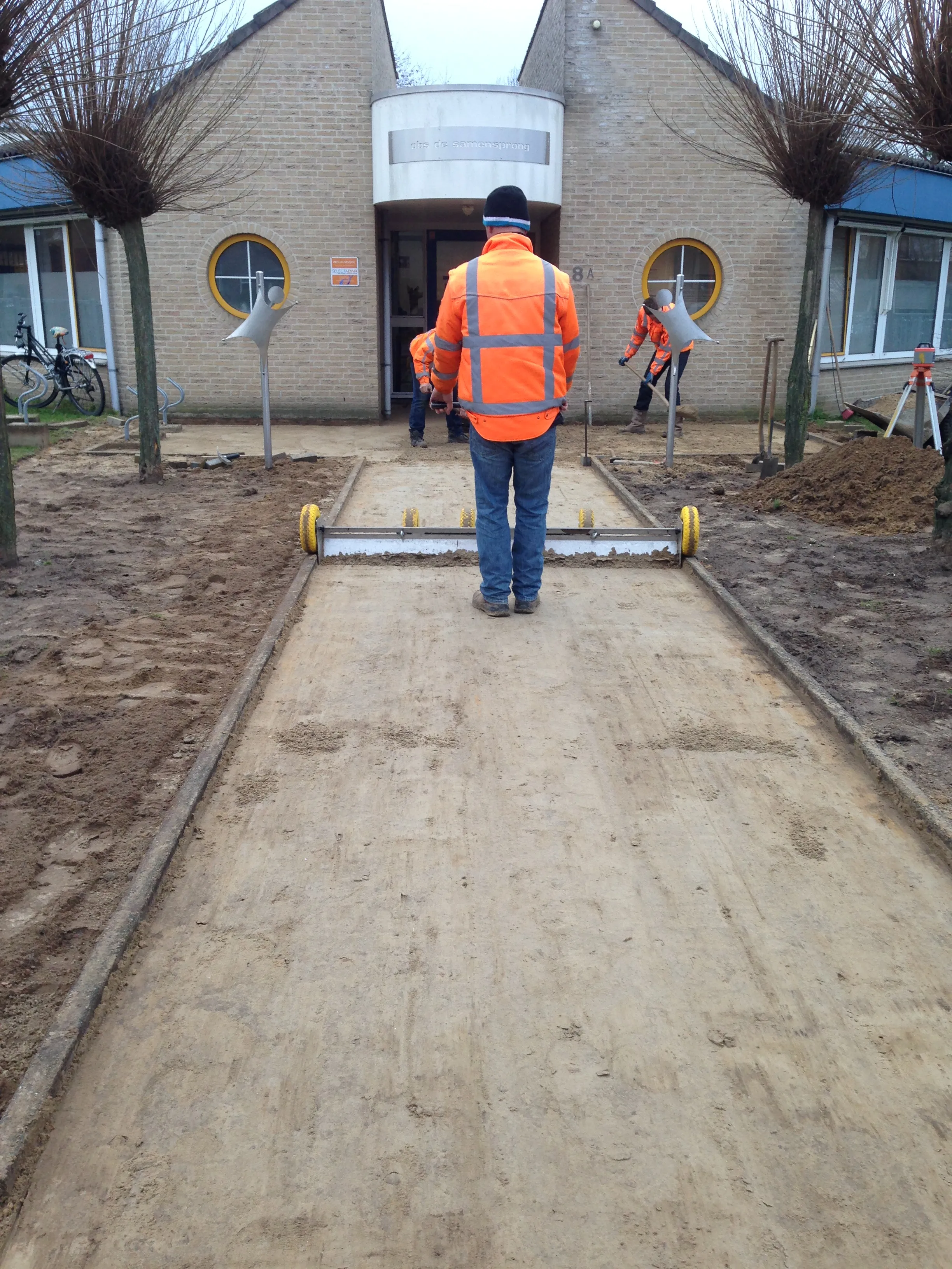 Team aan het werk op project