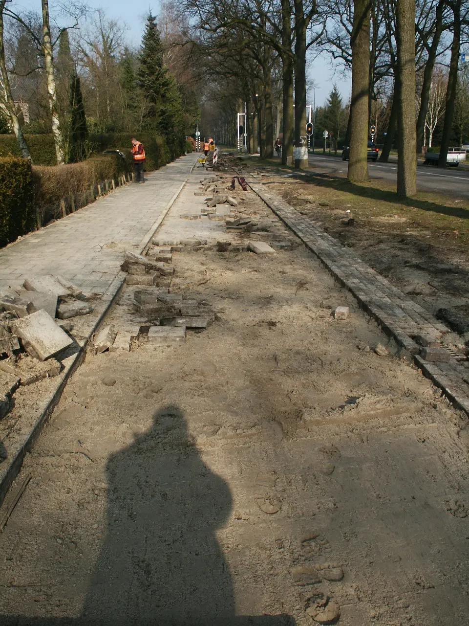 Helcon infrastructureel project met machines en medewerkers op een bouwplaats